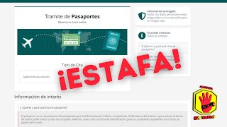 PASAPORTE MEXICANO EN LINEA ¡Cuidado con los sitios web falsos [upl. by Oretna]