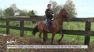 ANIMAUX  Dans le Nord la voltige équestre se vit en famille [upl. by Arreis]