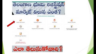 How to check market value of Plot in Telangana for new LRS  2020 [upl. by Oirretna]