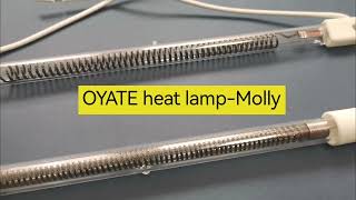 1000w Customized Infrared lamps1000w infrared heating lamp clear carbon fiber heat tube [upl. by Kcirted]