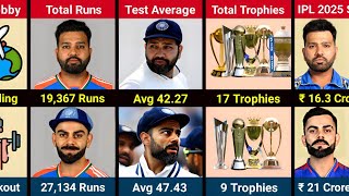 Comparison Rohit Sharma Vs Virat Kohli [upl. by Wilhide]