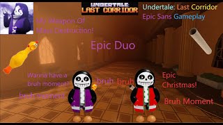 Undertale Last Corridor  Epic Sans and xmas skin Gameplay  Roblox roblox undertalelastcorridor [upl. by Joselyn119]