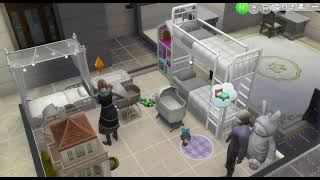 Life and Death gameplay part 5  Destiny gives birth to Nyons children  Sims 4 sims4 [upl. by Leunas]