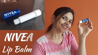 Nivea Lip Balm Review in Hindi  Nivea Original Care Lip Balm Review  Nivea Lip Balm [upl. by Odiug51]