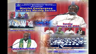 Jamaica Methodist District District Conference Lords Day Worship Service Sunday January 28 2 [upl. by Leilah]