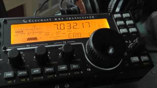 SETTINGS FOR CW DECODE ELECRAFT KX3 [upl. by Orren]