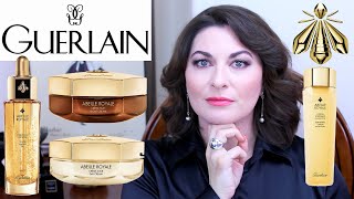 GUERLAIN ABEILLE ROYALE ANTIAGING SKINCARE LINE REVIEW [upl. by Amiaj270]