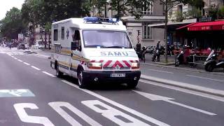 Paris Ambulance French Siren Responding [upl. by Goodard]