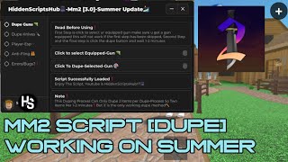 Mm2 Dupe script pastebin SummerUpdate⛱️ Dupe Knives And Guns❗ Latest 2024 🔥 HiddenScripts30🏄 [upl. by Nahgem]