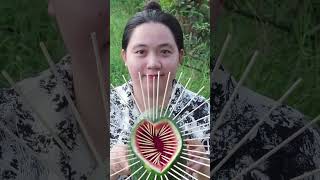 Survival Skills SIMPLE And Very USEFUL with water melon eel trap bushcraft outdoor camping [upl. by Artinek695]