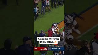 Alabama Crimson Tide scores on 4th and Goal from the 31yard line to WIN vs Auburn 😳 shorts [upl. by Isola217]