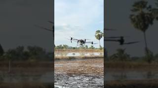 Drone is using spray water to soften the soil  175 shorts trending viralshorts [upl. by Lorrayne475]