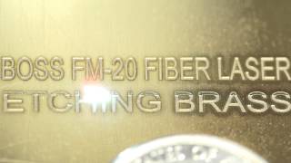 FM20 Fiber Laser Etching Brass [upl. by Billy]