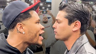 Ryan Garcia PUSHES Devin Haney  FULL ALTERCATION VIDEO amp Near BRAWL [upl. by Dnalsor531]