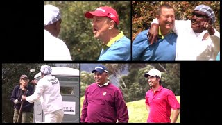 Leon Schuster  Leon makes ex Springbok rugby players and others very angry on golf course [upl. by Anitnahs]