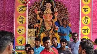 Manteswar Ganesh Puja Trisa Tasa  🥁🥁 Dekhahainpahelibar 🎺🥁🎺🎹 [upl. by Eedyah]