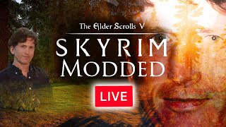 SKYRIM WITH 1000 MODS  Perfectly Balanced Hardcore Skyrim Challenge live [upl. by Slayton506]