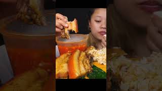 pork eating mukbang eatingasmr eating porkbelly pork asmreating food asmr [upl. by Ronnholm]