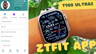 Connecting your Smart Watch T900 Ultra with the ZTfit app [upl. by Alfi845]