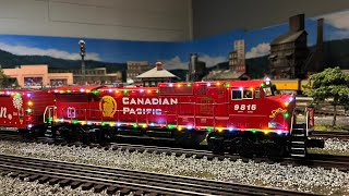 2023 Christmas Trains  Polar Express Canadian Pacific Holiday Train North Pole Central Berkshire [upl. by Adolfo]