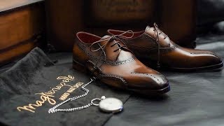 Handcrafting Premium Mens Shoes  Maglieriapelle [upl. by Aicilanna]