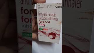 FORACORT FORTE INHALER  USES AND BENEFITS  INHALER  MEDICIN [upl. by Hakkeber530]