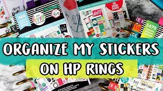 How I Organize My Happy Planner Sticker Books [upl. by Ilona]