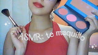 ASMR 🤍 Te Maquillo Layered Sounds [upl. by Palmira496]