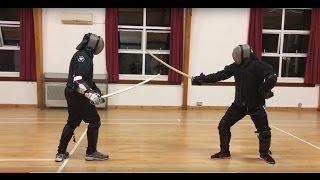 Sabre Sparring Malcolm vs Mike [upl. by Bartley]