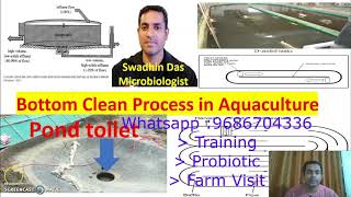 Bottom Clean process Vs Pond toilet Vs Biofloc  Hindi [upl. by Eetnwahs]