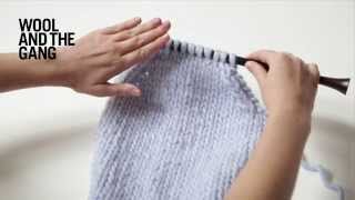 How to Knit Decrease Right Leaning [upl. by Milewski594]