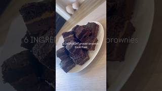 6 INGREDIENTS ONLY Protein brownies guiltfree protein brownies healthyfood healthyeating [upl. by Anahir366]