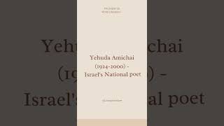 Meet the author  Yehuda Amichai  Jews in the Land of Israel PG S2 World Literature I [upl. by Maddi]