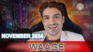 WAAGE MONATSHOROSKOP NOVEMBER 2024 ZEHNSTERN ASTROLOGIE [upl. by Esilehc]