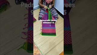 Printed Chettinad Cotton Sarees l 55 meters Saree Rs1000shipping PadmavathiSarees [upl. by Rubinstein772]