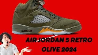 Air Jordan 5 Retro Olive 2024 The Sneaker Drop You Can’t Miss” [upl. by Herodias]