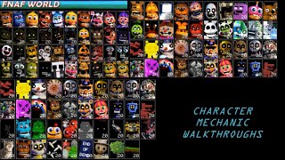 Ultra Custom Night 165  CHARACTER MECHANIC WALKTHROUGHS  FNaF World [upl. by Barabas]