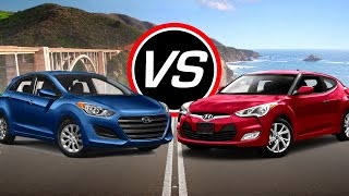 2016 Hyundai Elantra GT vs Veloster  Spec Comparison [upl. by Johannessen]