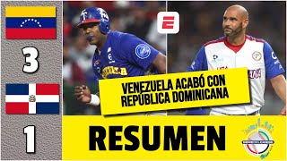 VENEZUELA PEGÓ PRIMERO Ganó 3 a 1 a República Dominicana para cerrar jornada SDC  Serie del Caribe [upl. by Ecnatsnoc481]