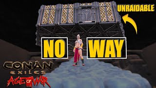 We Raided Unraidable Hanging Base  He Was Just Repairing  Conan Exiles Age Of War Chapter 2 PVP [upl. by Lolande]