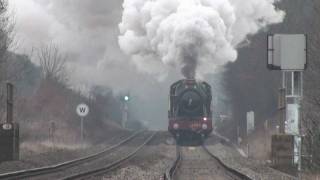 4965 Rood Ashton Hall on the The Valentine Express 12 Feb 2012 [upl. by Ginsburg]