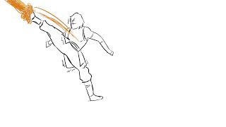 Rough Legend of Korra firebending Animation [upl. by Donahue]