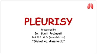 PLEURISY lecture22 Introduction causes Sign amp Symptoms Diagnosis amp Treatment [upl. by Akfir]