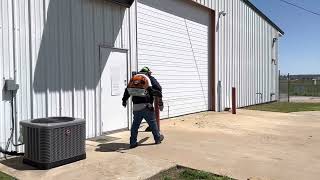 First time using the Stihl BR500 backpack blower [upl. by Naam]