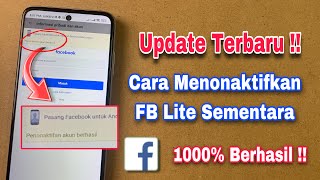 Cara Menonaktifkan FB Sementara Lewat FB Lite [upl. by Ace]