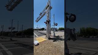 Late Lowering Gate amp Slow Rising Gate At Zinfandel Drive Railroad Crossing May 29 2023 REPLACED [upl. by White]