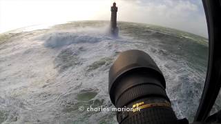 Film Prise de vues hélico tempete bretagne 2014 [upl. by Ennalorac]