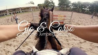 Horse Jumping Session  Gio amp Corso [upl. by Ennaitak842]