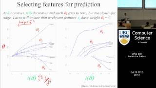 undergraduate machine learning 21 L1 regularization and the lasso [upl. by Lednahc]