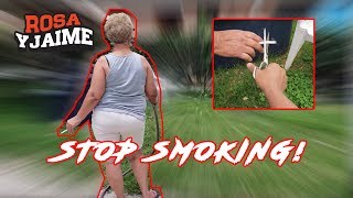 COMO HACER QUE TU MADRE PARE DE FUMAR  ROSA Y JAIME HOW TO GET YOUR MOM TO STOP SMOKING [upl. by Enaj]